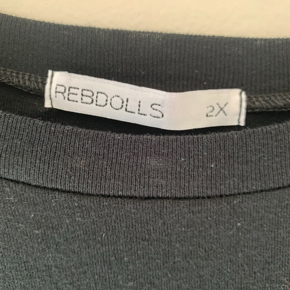 Rebdolls Long Sleeve Crop Top - Picture 2 of 2